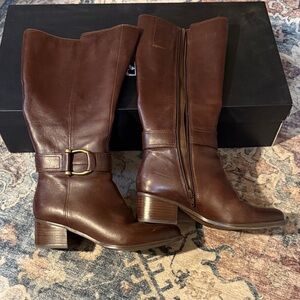 Naturalizer Brown Heeled Boots